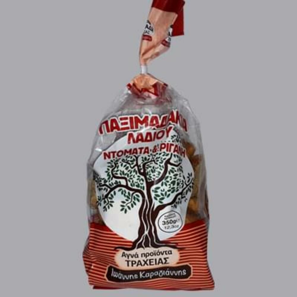 Παξιμάδια λαδιού με ντομάτα και ρίγανη Τραχειάς – Ιωάννης Καραγιάννης