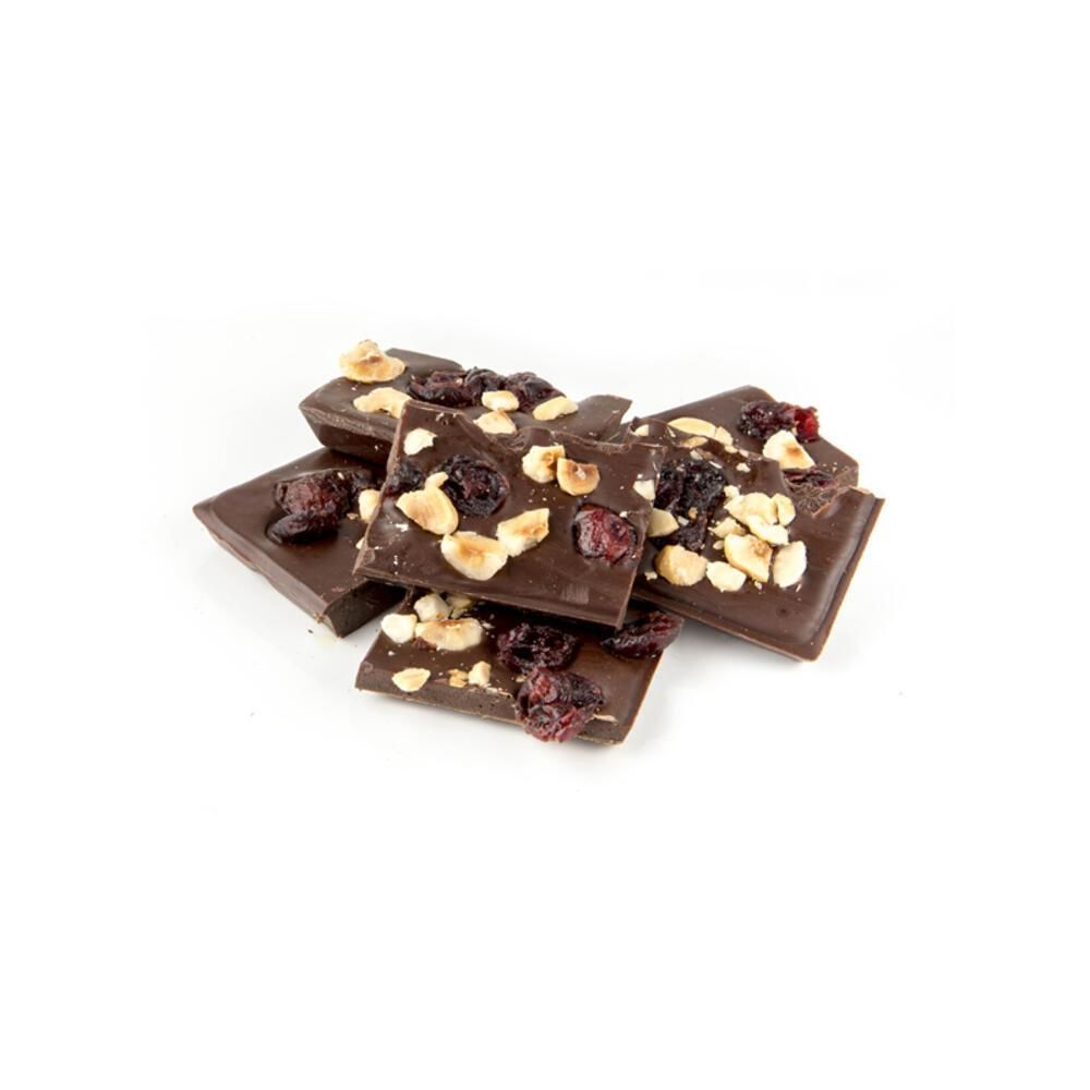 Σοκολατάκια υγείας με κράνμπερι και φουντούκια χωρίς ζάχαρη