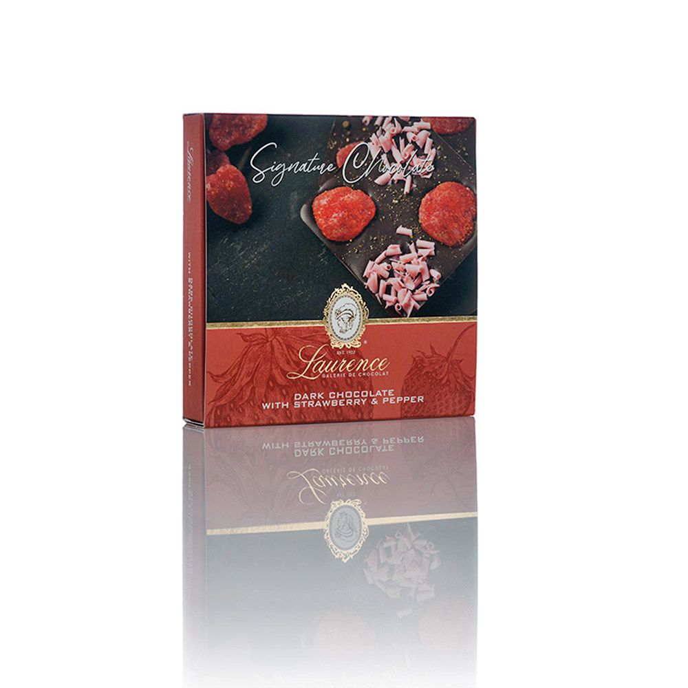 Σοκολάτα κουβερτούρα με φράουλα και πιπέρια - Laurence