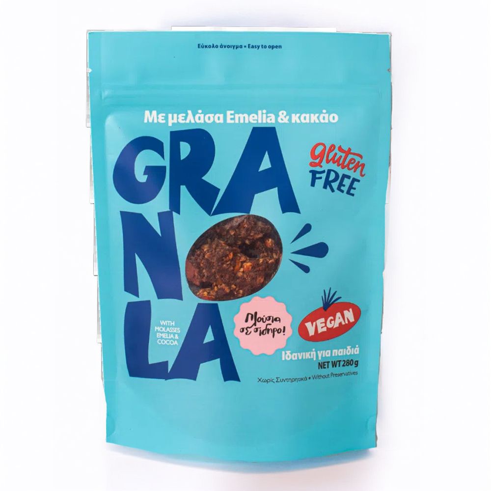 Granola με κακάο & μελάσα - Emelia Fine Foods