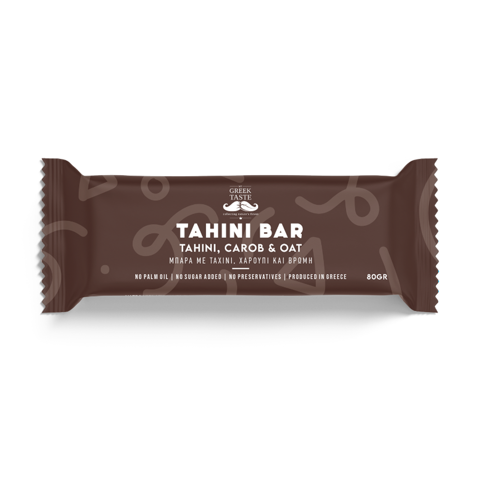 Μπάρα με Ταχίνι, Χαρούπι και Βρώμη - My Greek Taste