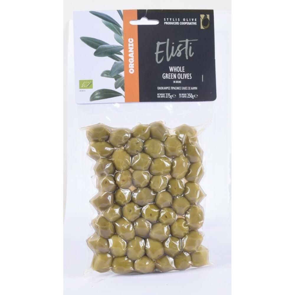 Ελιές Πράσινες σε Άλμη Bio - Elisti