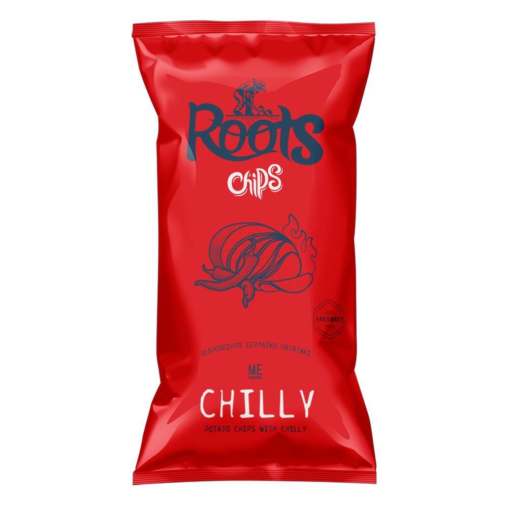 Πατατάκια με γεύση Chili – Roots Chips