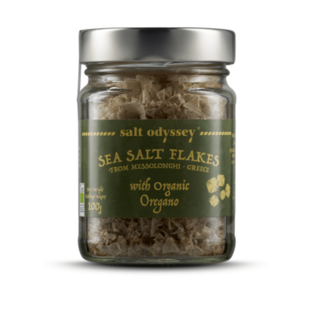 Νιφάδες θαλασσινού αλατιού με βιολογική ρίγανη - Salt Odyssey