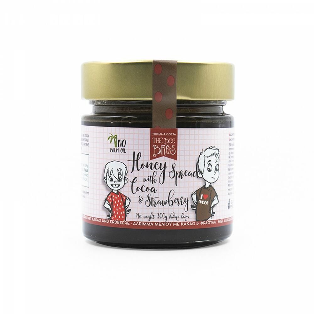 Κρέμα μελιού με κακάο και φράουλα - The Bee Bros