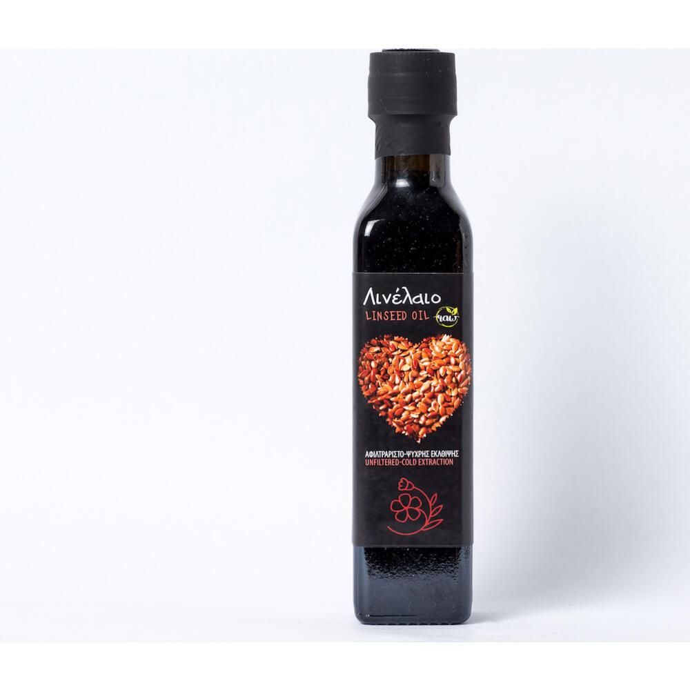 Λινέλαιο ψυχρής έκθλιψης 250 ml – Από Καρδιάς