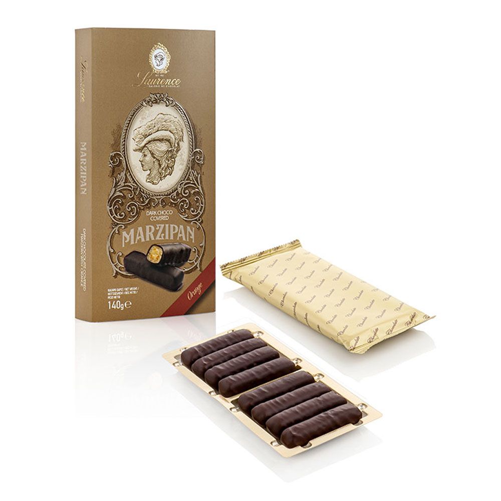 Marzipan Πορτοκάλι με Επικάλυψη Μαύρης Σοκολάτας - Laurence
