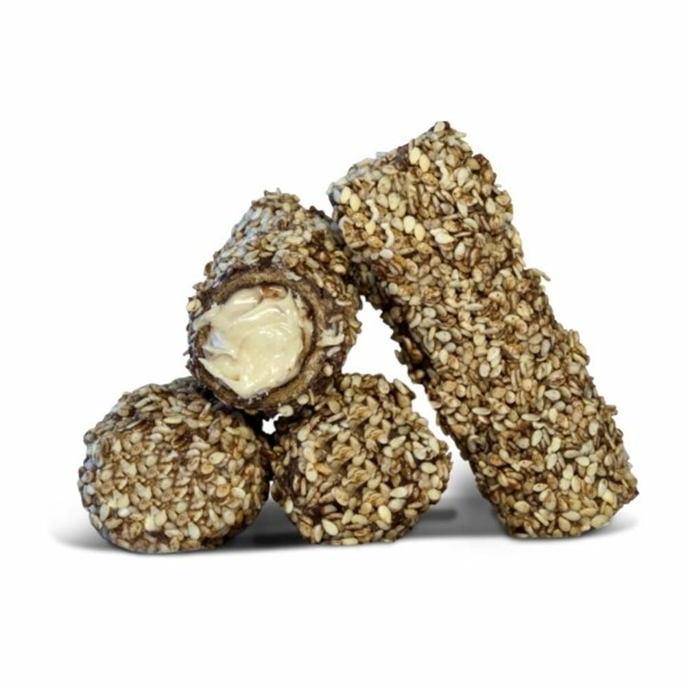 Πουράκια με κρέμα ταχίνι - Biscotti Tsoungari