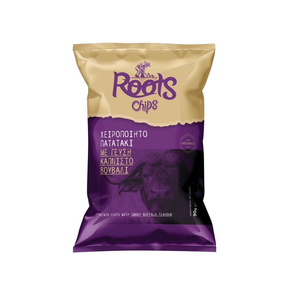 Πατατάκια με γεύση Καπνιστό Βουβάλι – Roots Chips