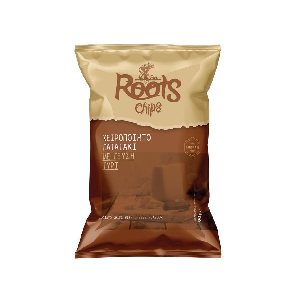 Πατατάκια με γεύση Τυρί – Roots Chips