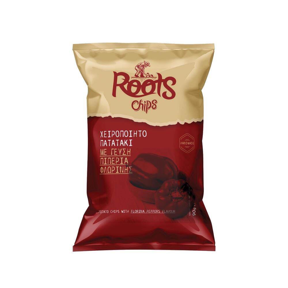Πατατάκια με γεύση Πιπεριά Φλωρίνης  – Roots Chips