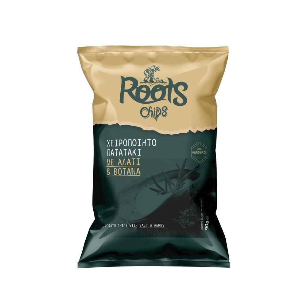 Πατατάκια με Αλάτι και βότανα – Roots Chips