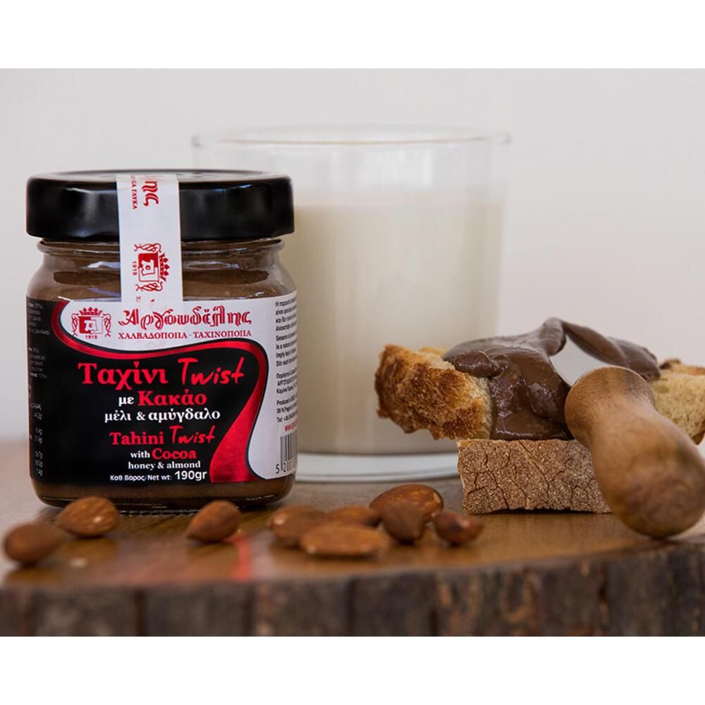 Ταχίνι με κακάο, μέλι & αμύγδαλο - Αργουδέλης